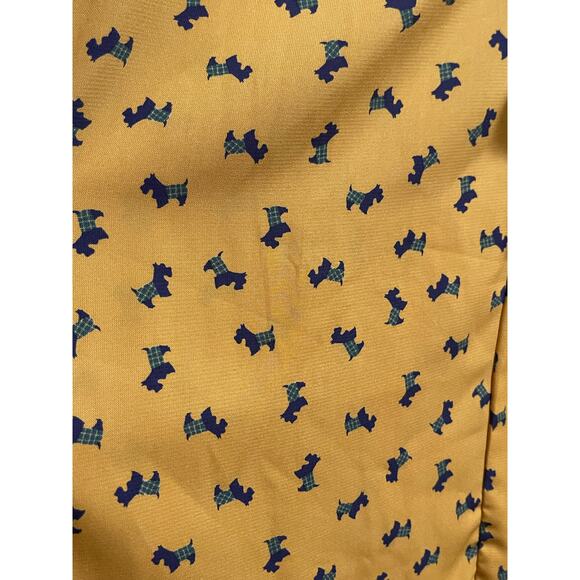 ModCloth Mustard Yellow Scottie Dog print blouse - Picture 3 of 8